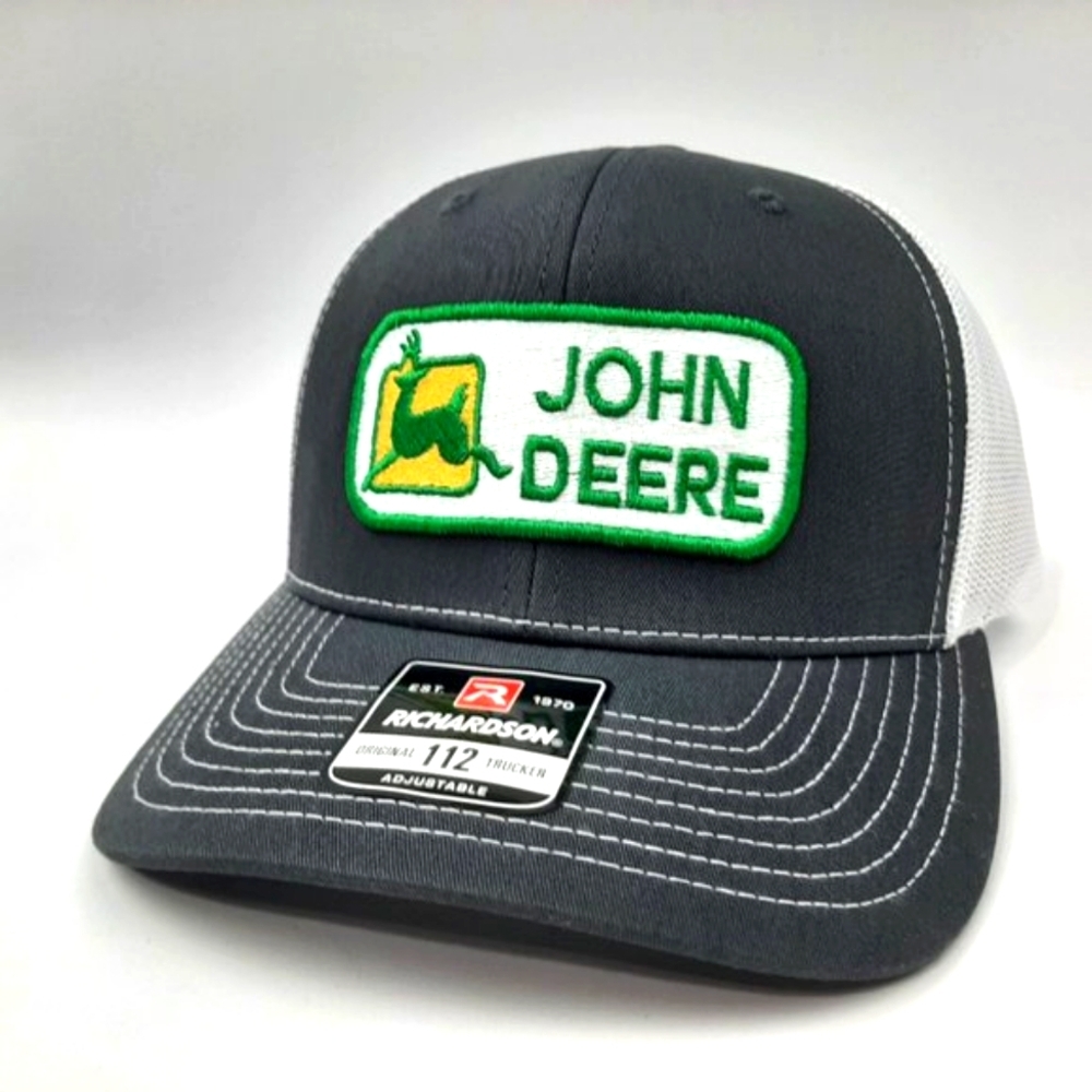 John Deere Vintage Patch Richardson 112 Trucker Cap Hat Mesh Snapback Multicolor